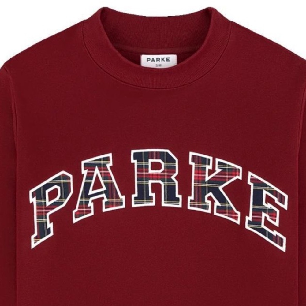 NWT PLAID PARKE MOCKNECK